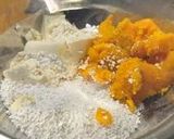 A picture of step 2 of Kabocha Mitarashi Dango.