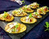 A picture of step 3 of Grilled Aloo slice chaat.