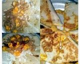A picture of step 3 of Mae's Super Easy Chicken Quesidillas.
