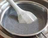 A picture of step 6 of Rich and Smooth Black Sesame Pudding.