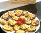 A picture of step 3 of Baked Zucchini Rounds with Cheese.
