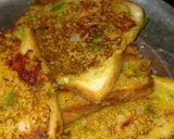 A picture of step 3 of Semolina veg sandwich.