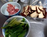 豆干炒肉絲的食譜步驟1照片