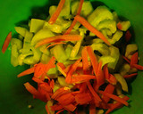 A picture of step 2 of Cucumbers and carrots.
