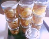 A picture of step 7 of Honey & Lemon Garlic Pickles.