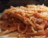 A picture of step 4 of Meat sauce for spaghetti.