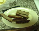 A picture of step 3 of Grilled Sausage Fried Egg And Cheese.