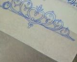 A picture of step 2 of Chocolate Tiaras for Cakes.
