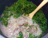 Hình bước làm 5 của món Cháo lá đinh lăng