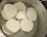 A picture of step 2 of Friend yam and egg.