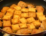 A picture of step 3 of Teriyaki Mayonnaise Fried Tofu (Aburaage) & Chicken Thigh.