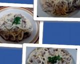A picture of step 6 of Ladybirds Easy Creamy Steak Pasta.