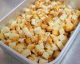 A picture of step 3 of Easy and Healthy Croutons - Just Bake.