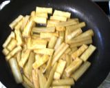 A picture of step 4 of Healthy Sesame Simmered Burdock Root and Aburaage.