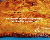 Foto del paso 12 de la receta: Empanada de atún con pimientos del piquillo y huevo duro