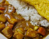 Foto langkah ke 3 dari resep Japanese chiken curry with omelete.