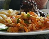 Foto del paso 7 de la receta: Manto de calamares en su tinta sobre arroz blanco