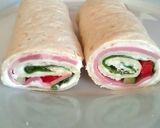 A picture of step 3 of Vickys Various Tortilla Pinwheels, GF DF EF SF NF.