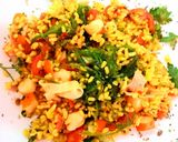 Foto del paso 3 de la receta: 🍚Arroz con surimi, tomate cherry y wakame🍚