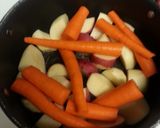 A picture of step 2 of Cabbage and Sausage.