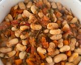 A picture of step 6 of Giant beans in the oven|plant based & vegan.