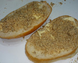 A picture of step 1 of Bread And Butter With Hazelnut Top Tomato.