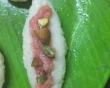 A picture of step 7 of Gulab dry fruits tuti frutti cham cham.