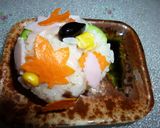 A picture of step 8 of Shortcut Japanese Snack ~Sakura Mochi-Style Rice Balls.