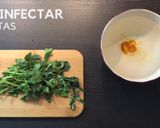 A picture of step 1 of Raw Salsa Verde.