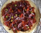 A picture of step 10 of Homemade Braai (BBQ) Pizza.
