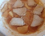 A picture of step 5 of Pork with cider and veg.