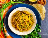 A picture of step 4 of Lilva Pulav/ Pigeon peas Pulav.