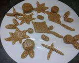 A picture of step 8 of Til ki chikki.