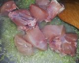 A picture of step 1 of Highway Chicken.