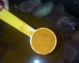 A picture of step 3 of Chane ki dal gosht.
