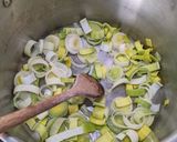A picture of step 3 of Roasted Crown Prince Pumpkin soup with potato.