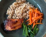 A picture of step 3 of Miso Honey Salmon in a Toaster Oven.