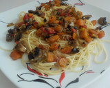 Foto del paso 17 de la receta: Espaguetis al dente y salsa de hortalizas