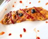 A picture of step 8 of French omelette.