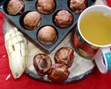 A picture of step 4 of Choco banana appam.