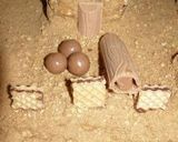 A picture of step 12 of Sandcastle Cake.