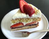 A picture of step 5 of Strawberry & Azuki Cake.