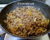 Foto langkah ke 3 dari resep Gyudon/ Beef Bowl ala Jepang versi halal.