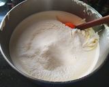 Foto langkah ke 3 dari resep Bolu kukus lapis 3 rasa (pandan, black forest, vanilla).