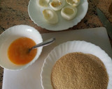 Foto del paso 6 de la receta: Huevos rellenos de mejillones en escabeche con claras rebozadas