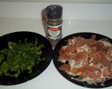 Foto del paso 6 de la receta: Alcachofas hervidas rellenas de hojitas de jamón serrano