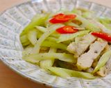 牛蒡甜不辣炒西芹的食譜步驟4照片