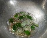 A picture of step 2 of Methi Besan.