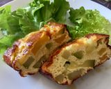 Une image de l'étape 5 de Flan de courgettes tricolores.