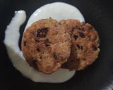 A picture of step 4 of Oats tikki chaat.